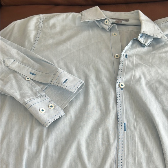Robert Graham Light Blue Button-Up Shirt - Picture 3 of 3